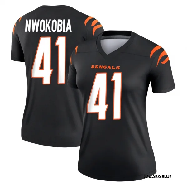 Women's Isaiah Nwokobia Cincinnati Bengals Legend Black Jersey