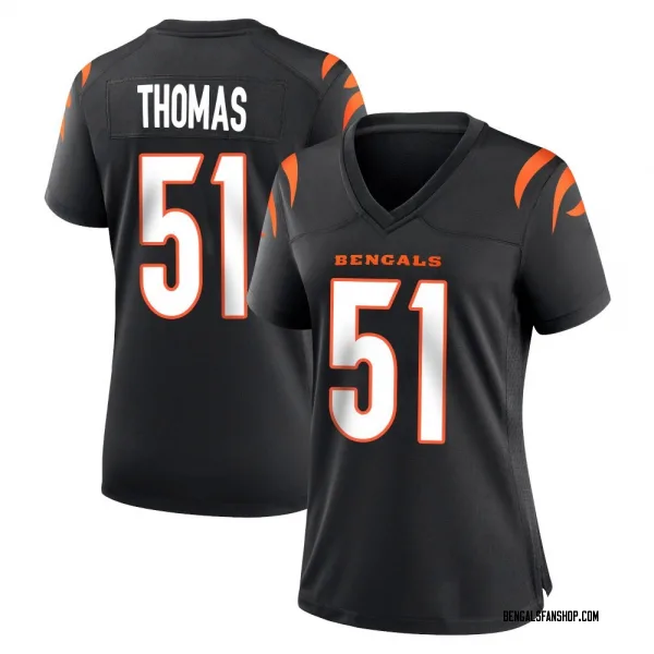 Women's Isaiah Thomas Cincinnati Bengals Game Black Team Color Jersey