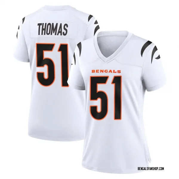 Women's Isaiah Thomas Cincinnati Bengals Game White Jersey