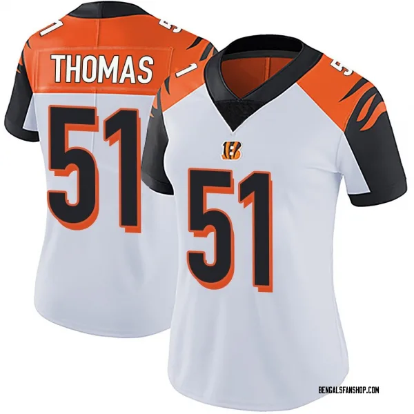 Women's Isaiah Thomas Cincinnati Bengals Limited White Vapor Untouchable Jersey