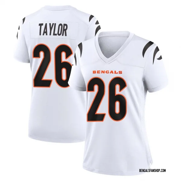 Women's Ja'Sir Taylor Cincinnati Bengals Game White Jersey