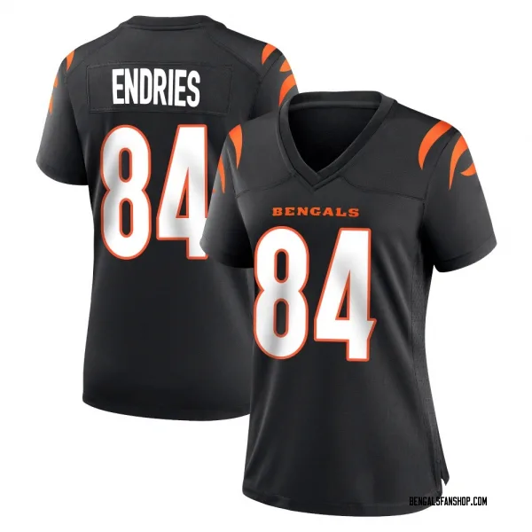 Women's Jack Endries Cincinnati Bengals Game Black Team Color Jersey