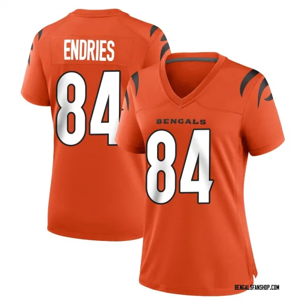 Women's Jack Endries Cincinnati Bengals Game Orange Jersey