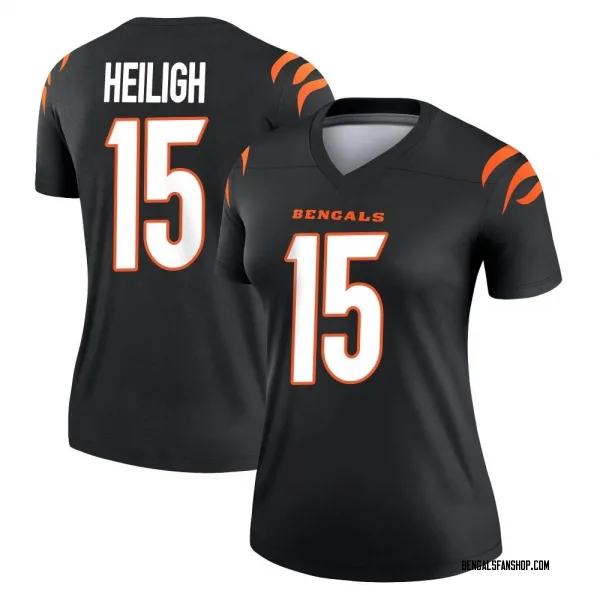 Women's Jaivon Heiligh Cincinnati Bengals Legend Black Jersey