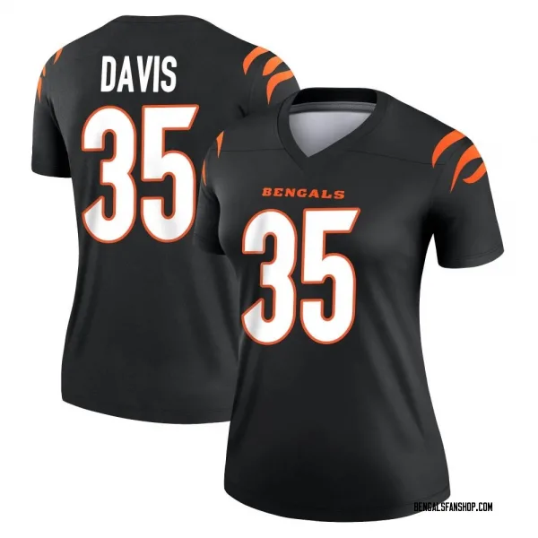 Women's Jalen Davis Cincinnati Bengals Legend Black Jersey