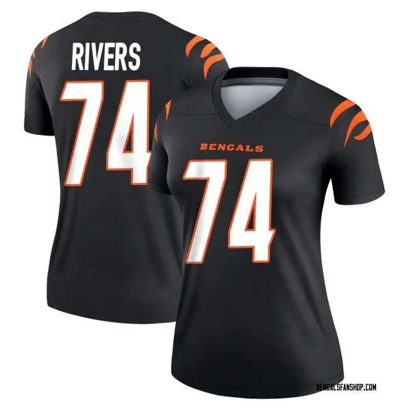 Women's Jalen Rivers Cincinnati Bengals Legend Black Jersey