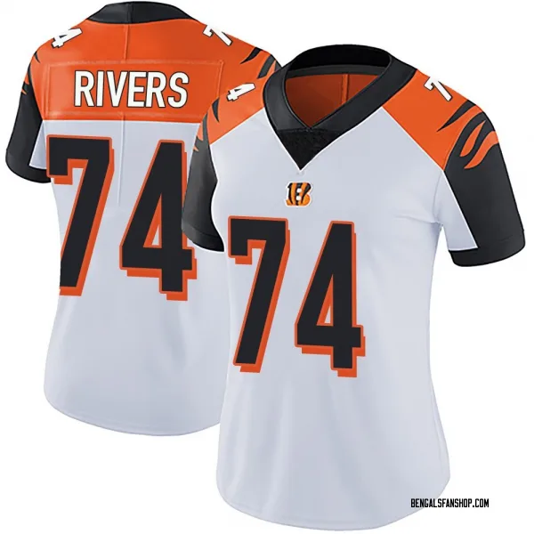 Women's Jalen Rivers Cincinnati Bengals Limited White Vapor Untouchable Jersey