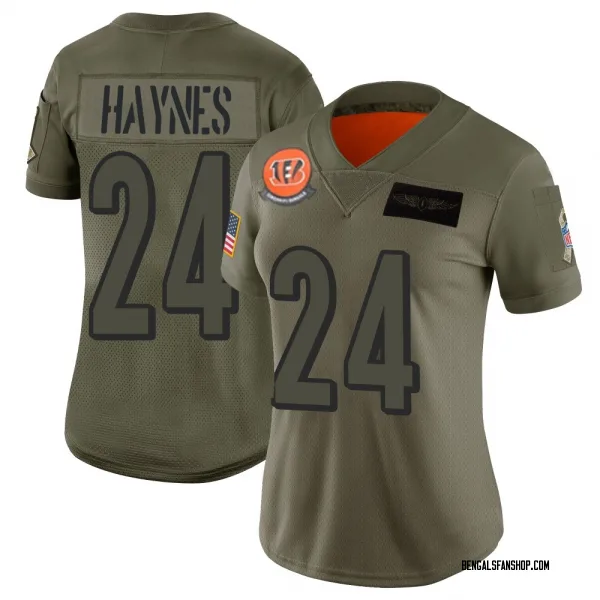 Women's Jamal Haynes Cincinnati Bengals Limited Camo 2019 Salute to Service Jersey