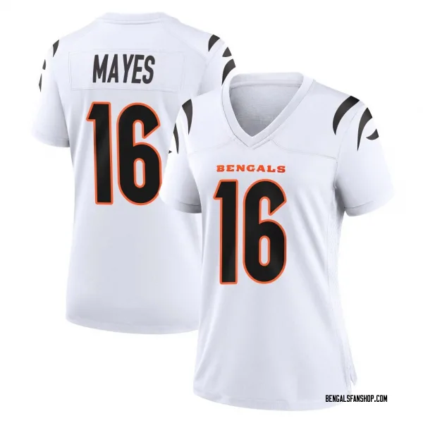Women's Jamoi Mayes Cincinnati Bengals Game White Jersey