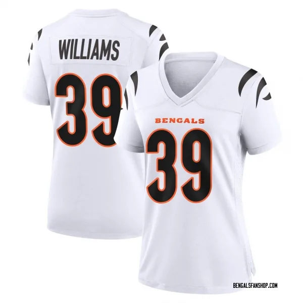 Women's Jarveon Williams Cincinnati Bengals Game White Jersey