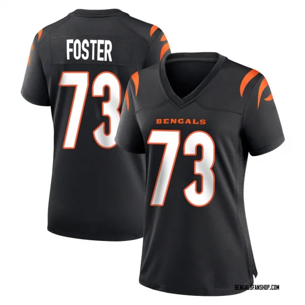 Women's Javon Foster Cincinnati Bengals Game Black Team Color Jersey