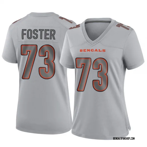 Women's Javon Foster Cincinnati Bengals Game Gray Atmosphere Fashion Jersey