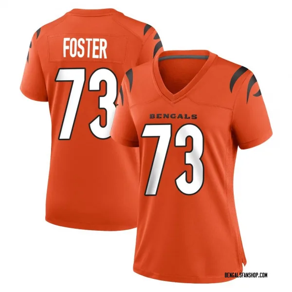 Women's Javon Foster Cincinnati Bengals Game Orange Jersey