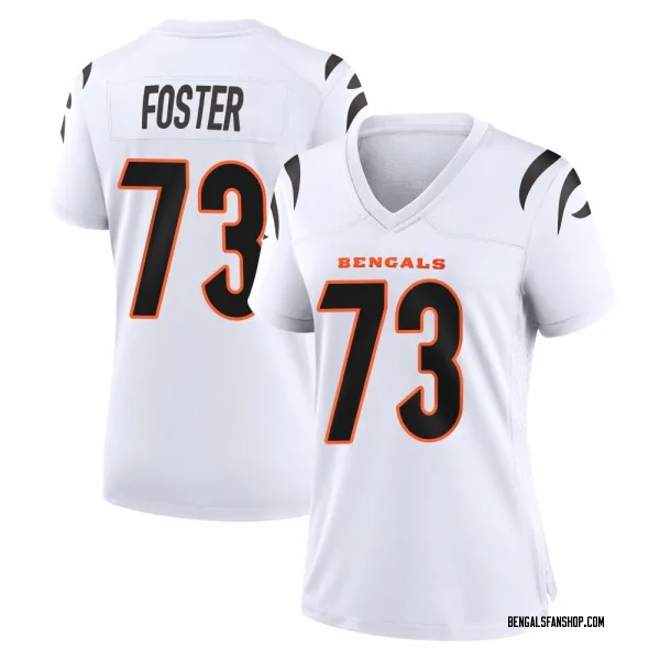 Women's Javon Foster Cincinnati Bengals Game White Jersey