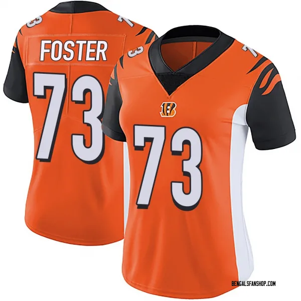 Women's Javon Foster Cincinnati Bengals Limited Orange Vapor Untouchable Jersey