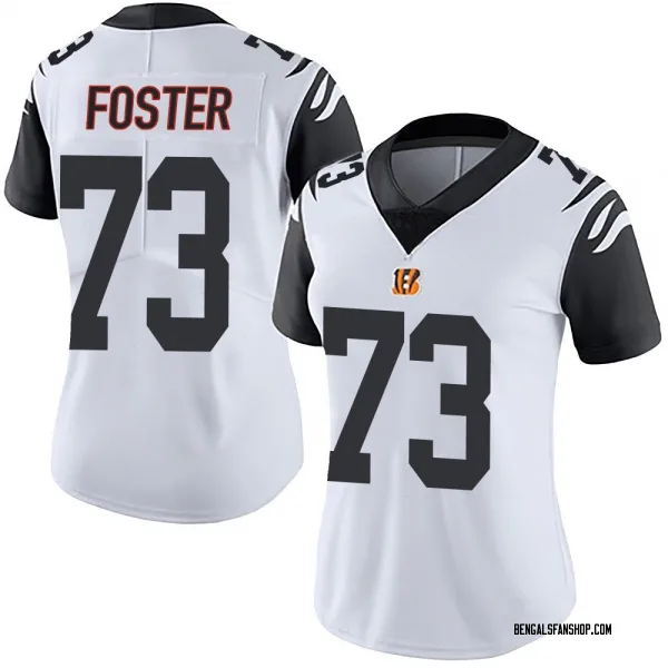 Women's Javon Foster Cincinnati Bengals Limited White Color Rush Vapor Untouchable Jersey