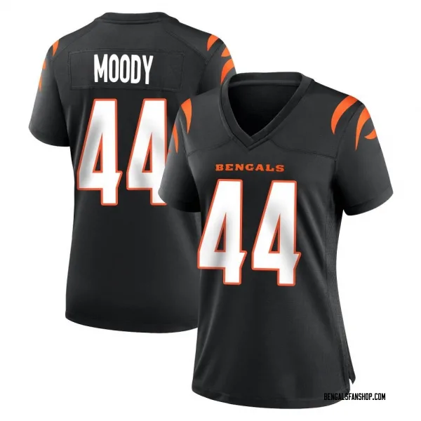 Women's Jaylen Moody Cincinnati Bengals Game Black Team Color Jersey