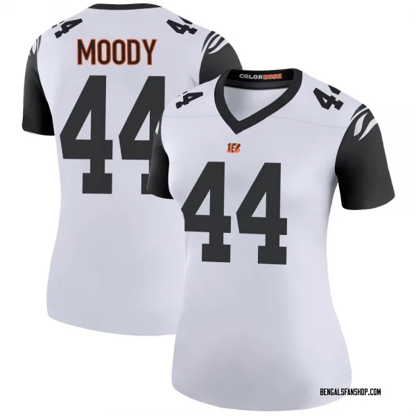 Women's Jaylen Moody Cincinnati Bengals Legend White Color Rush Jersey