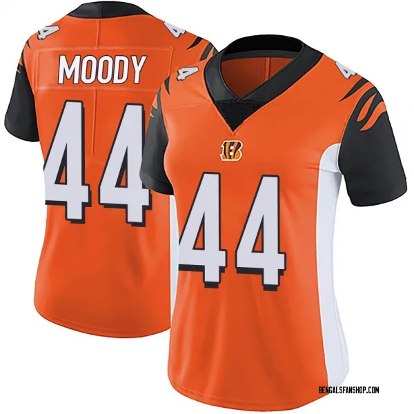 Women's Jaylen Moody Cincinnati Bengals Limited Orange Vapor Untouchable Jersey