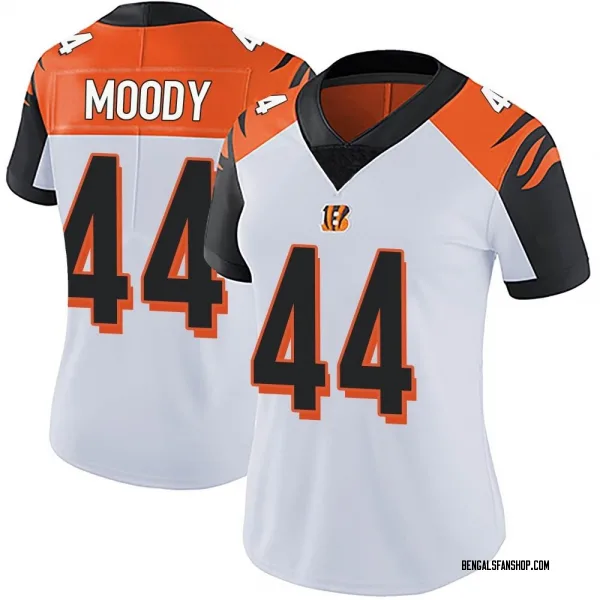 Women's Jaylen Moody Cincinnati Bengals Limited White Vapor Untouchable Jersey