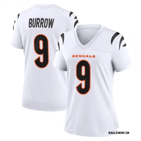 Women's Joe Burrow Cincinnati Bengals Game White Jersey
