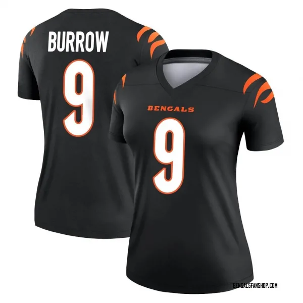 Women's Joe Burrow Cincinnati Bengals Legend Black Jersey