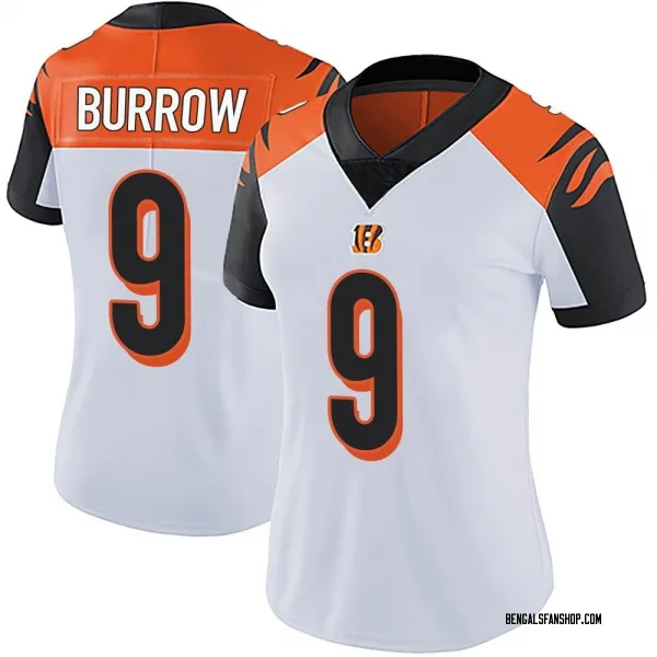 Women's Joe Burrow Cincinnati Bengals Limited White Vapor Untouchable Jersey
