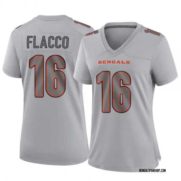 Women's Joe Flacco Cincinnati Bengals Game Gray Atmosphere Fashion Jersey