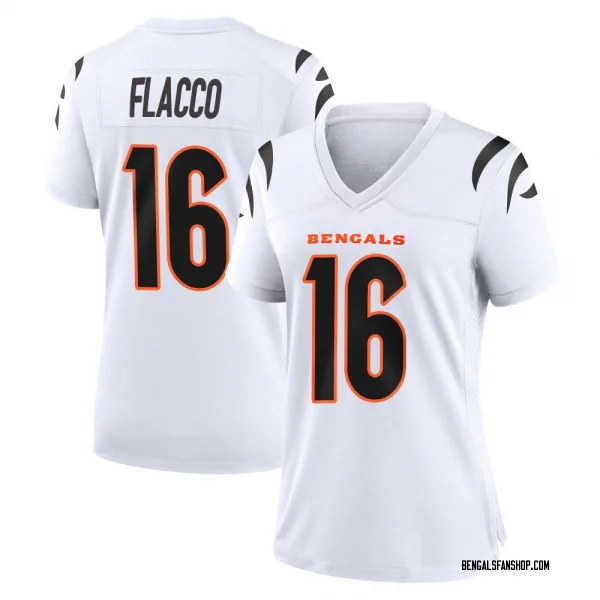 Women's Joe Flacco Cincinnati Bengals Game White Jersey