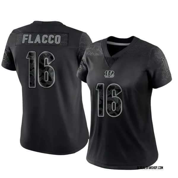 Women's Joe Flacco Cincinnati Bengals Limited Black Reflective Jersey