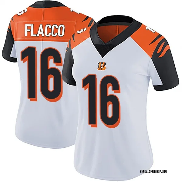 Women's Joe Flacco Cincinnati Bengals Limited White Vapor Untouchable Jersey