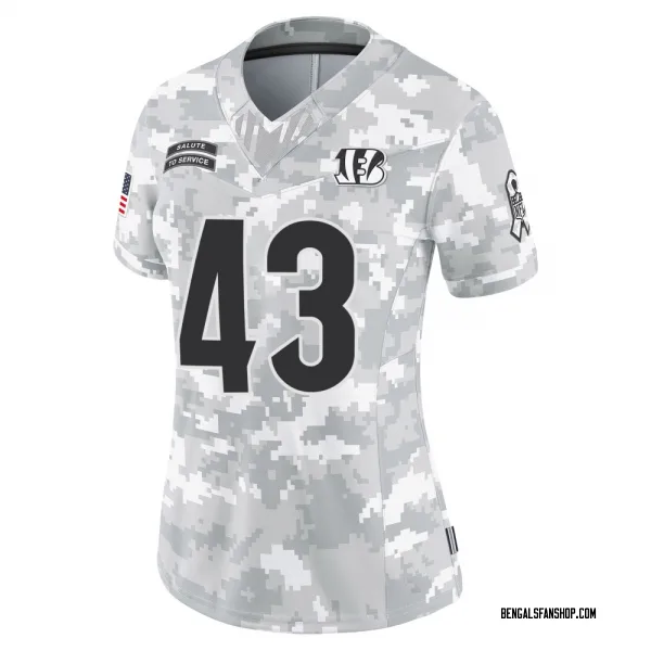 Women's Joe Giles-Harris Cincinnati Bengals Limited Arctic Camo 2024 Salute to Service Jersey