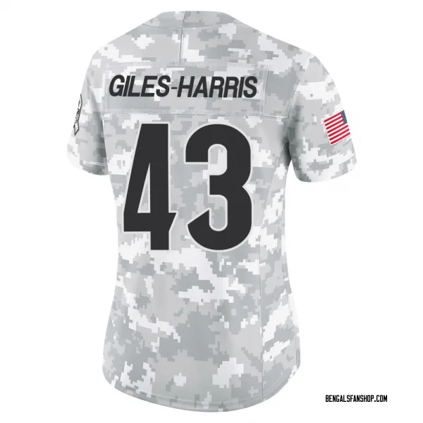 Women's Joe Giles-Harris Cincinnati Bengals Limited Arctic Camo 2024 Salute to Service Jersey