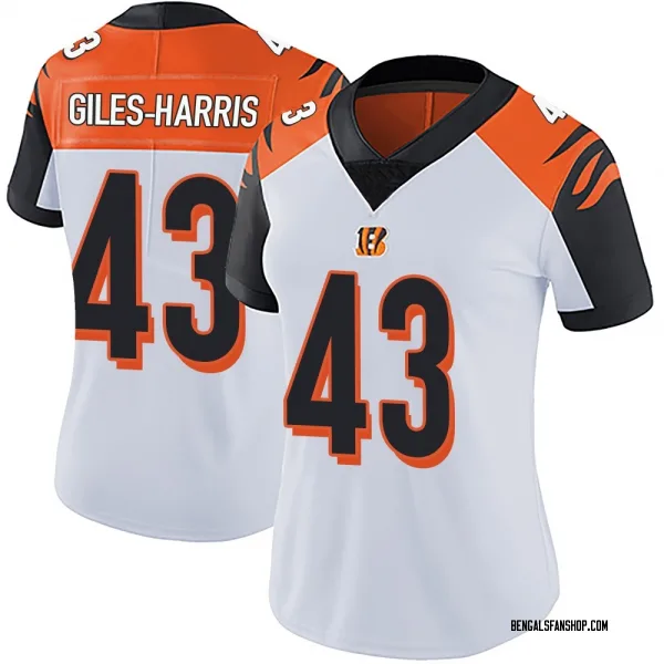 Women's Joe Giles-Harris Cincinnati Bengals Limited White Vapor Untouchable Jersey