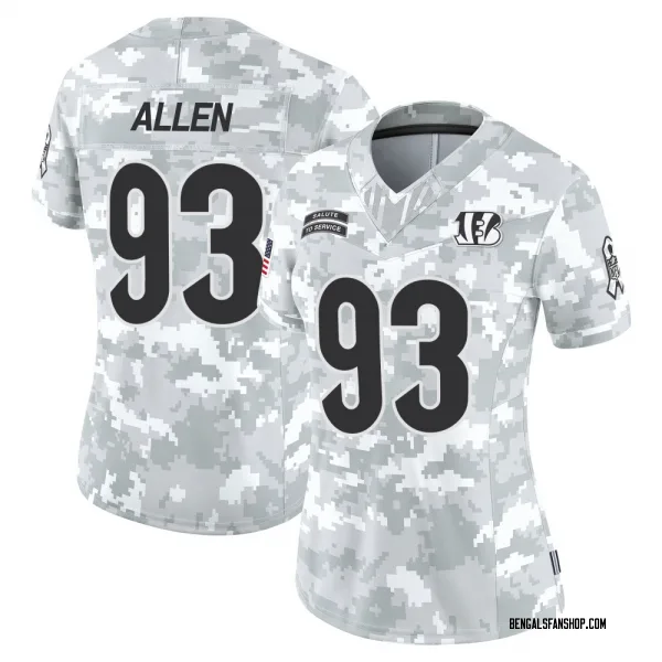 Women's Jonathan Allen Cincinnati Bengals Limited Arctic Camo 2024 Salute to Service Jersey