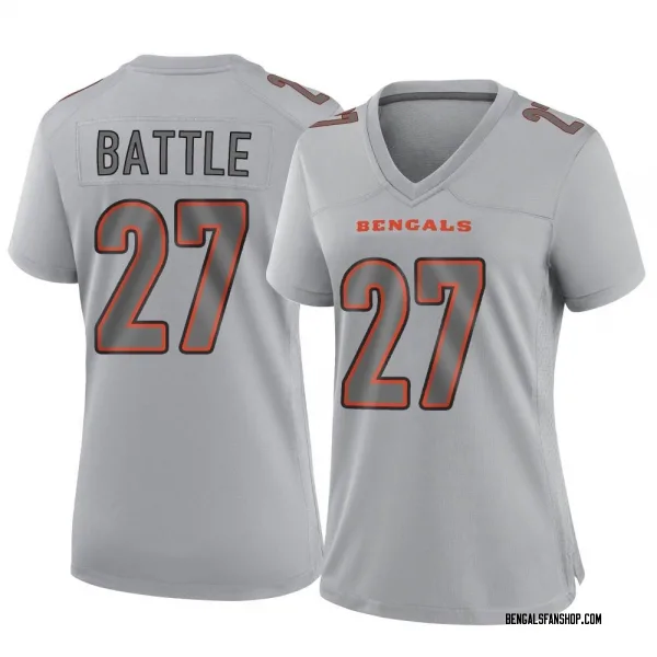 Women's Jordan Battle Cincinnati Bengals Game Gray Atmosphere Fashion Jersey