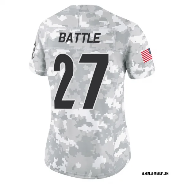 Women's Jordan Battle Cincinnati Bengals Limited Arctic Camo 2024 Salute to Service Jersey