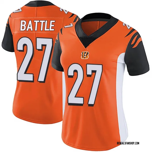 Women's Jordan Battle Cincinnati Bengals Limited Orange Vapor Untouchable Jersey