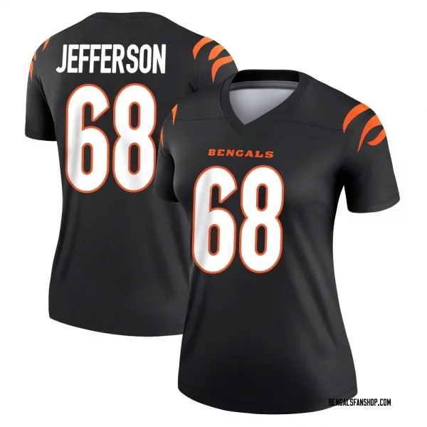 Women's Jordan Jefferson Cincinnati Bengals Legend Black Jersey