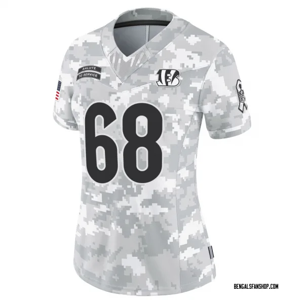 Women's Jordan Jefferson Cincinnati Bengals Limited Arctic Camo 2024 Salute to Service Jersey