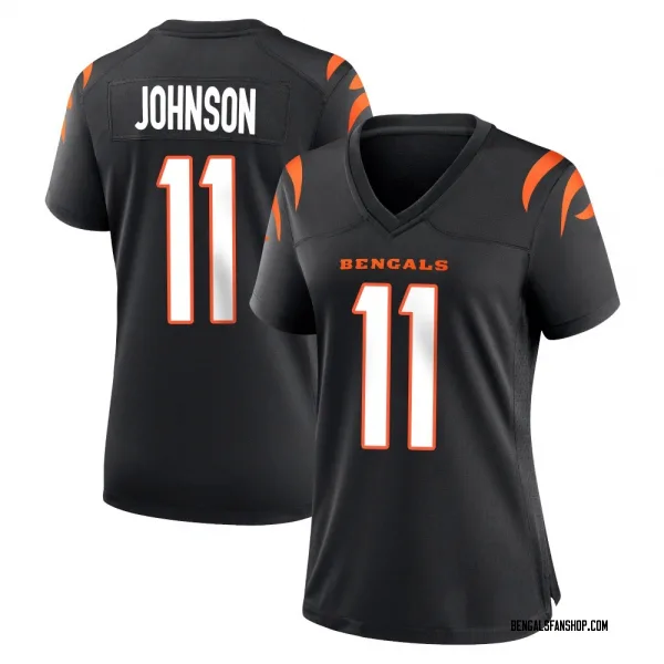 Women's Josh Johnson Cincinnati Bengals Game Black Team Color Jersey