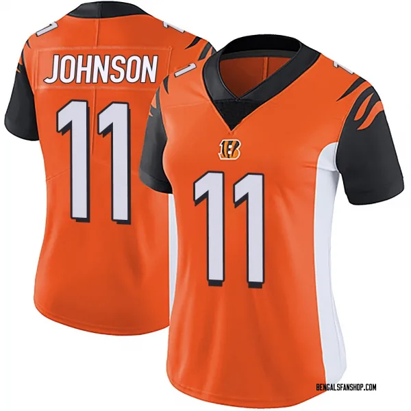Women's Josh Johnson Cincinnati Bengals Limited Orange Vapor Untouchable Jersey