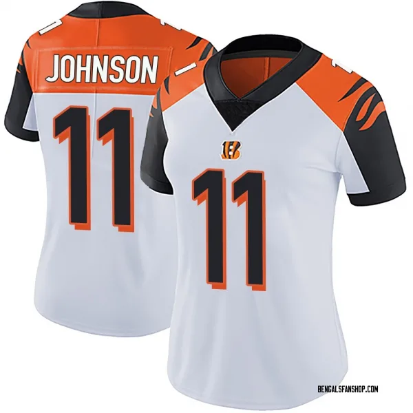 Women's Josh Johnson Cincinnati Bengals Limited White Vapor Untouchable Jersey