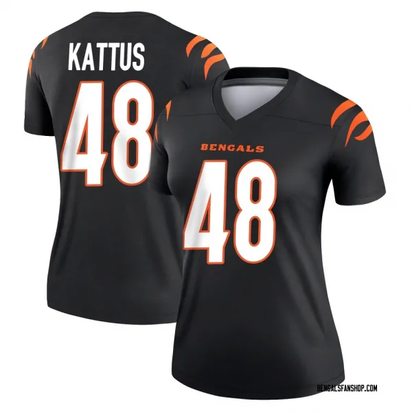 Women's Josh Kattus Cincinnati Bengals Legend Black Jersey