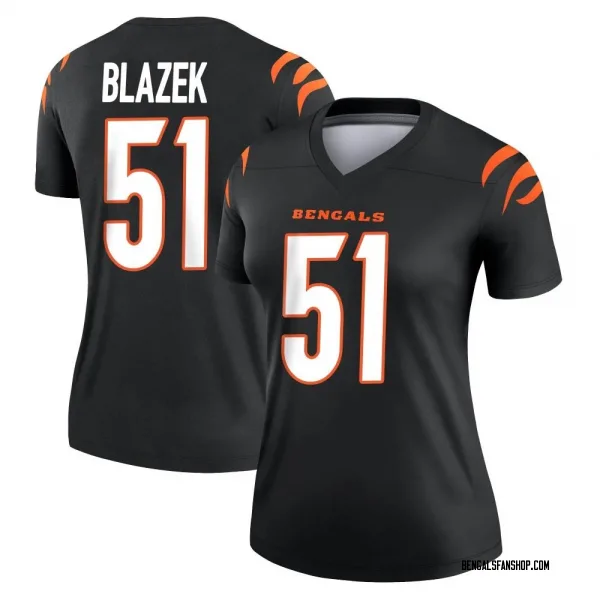 Women's Justin Blazek Cincinnati Bengals Legend Black Jersey