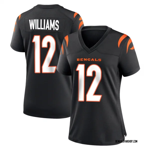 Women's Ke'Shawn Williams Cincinnati Bengals Game Black Team Color Jersey