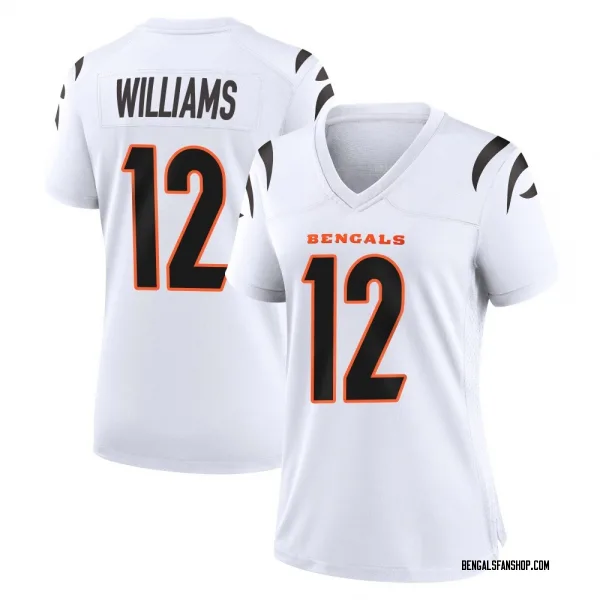 Women's Ke'Shawn Williams Cincinnati Bengals Game White Jersey