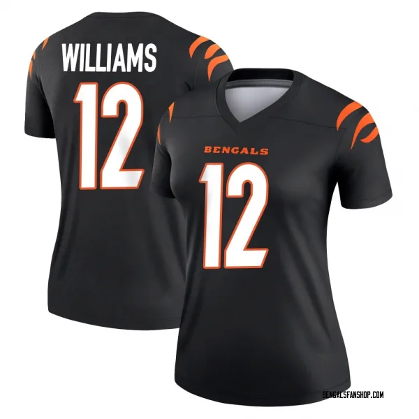 Women's Ke'Shawn Williams Cincinnati Bengals Legend Black Jersey