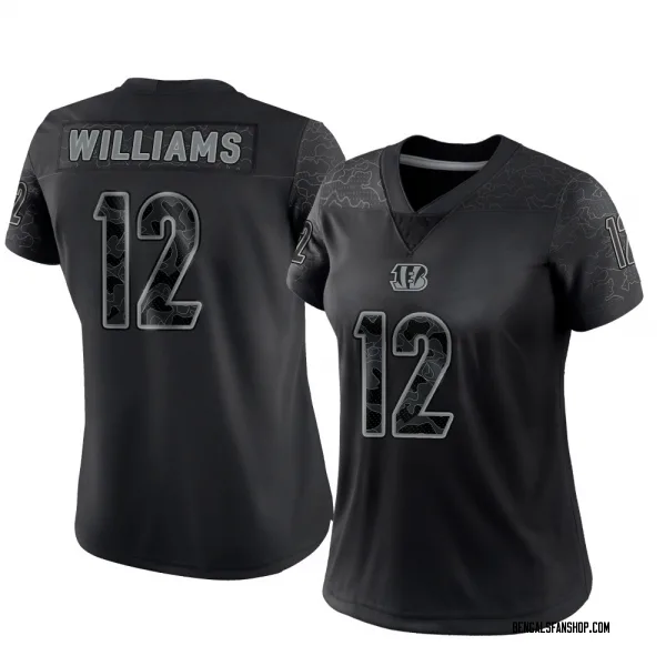 Women's Ke'Shawn Williams Cincinnati Bengals Limited Black Reflective Jersey