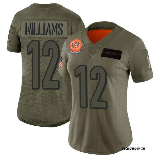 Women's Ke'Shawn Williams Cincinnati Bengals Limited Camo 2019 Salute to Service Jersey